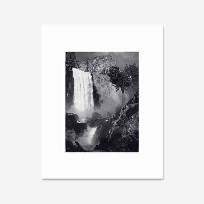 Vernal Fall Shop Ansel Adams Gallery Framed Standard 8x10" White Wood