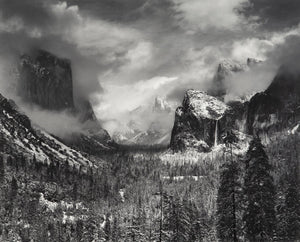 Clearing Winter Storm Original Photograph Ansel Adams 