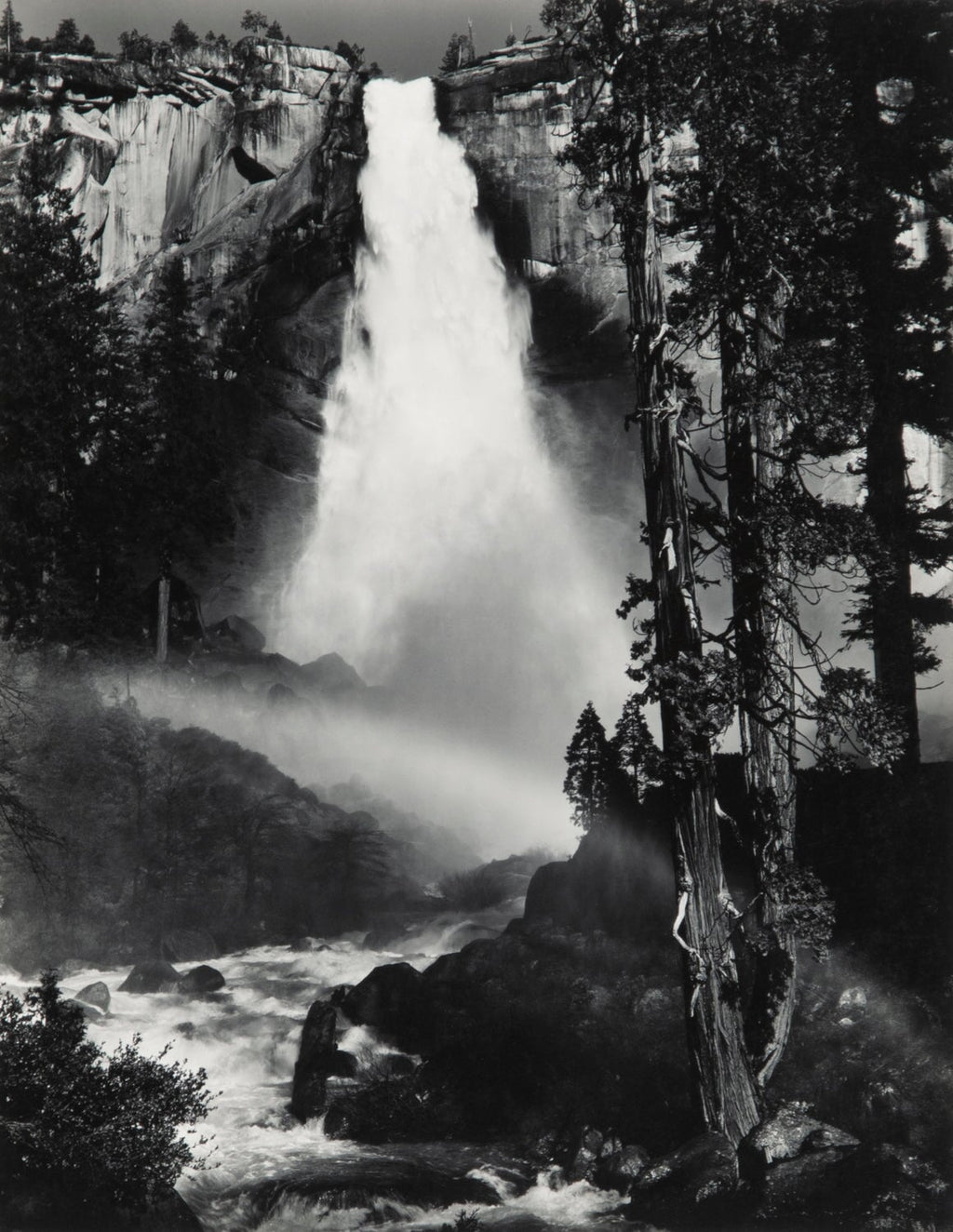 Nevada Fall, Rainbow, Yosemite Original Photograph Ansel Adams 
