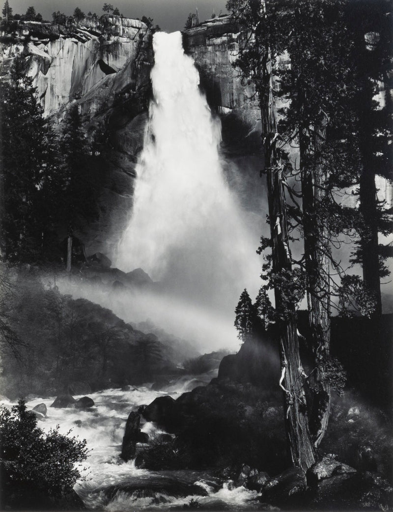 Nevada Fall, Rainbow, Yosemite Original Photograph Ansel Adams 