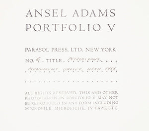 Petroglyphs Original Photograph Ansel Adams 