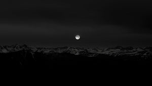 Sierra Crest and Moon, from White Mountains, CA, 2019 Shop_RepArtist Jeffrey Conley 