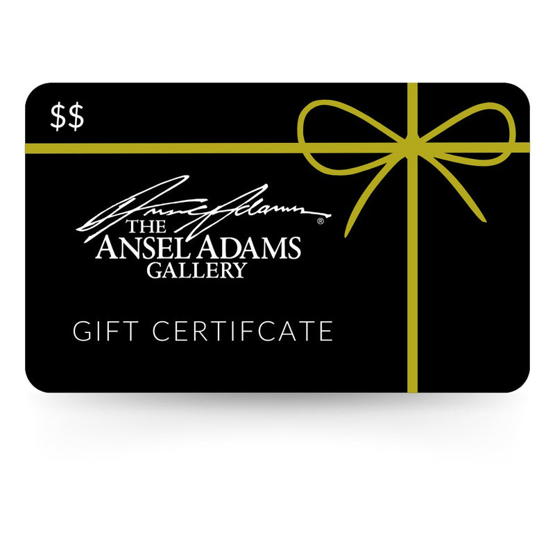 Ansel Adams Gallery Gift Card.