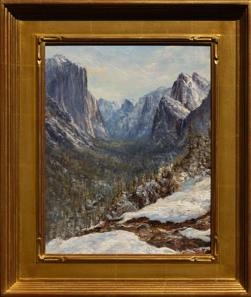 Snowy Yosemite Morning with Bluebirds Shop James McGrew 