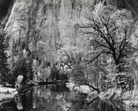 Merced River, Cliffs, Autumn Original Photograph Ansel Adams 
