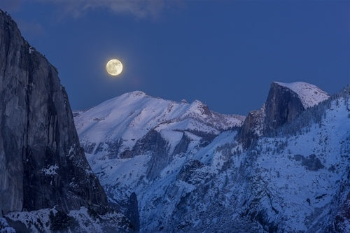 Winter Moonrise over Half Dome and Cloud's Rest, Yosemite National Park, California, 2012 Shop William Neill 16"x20" 