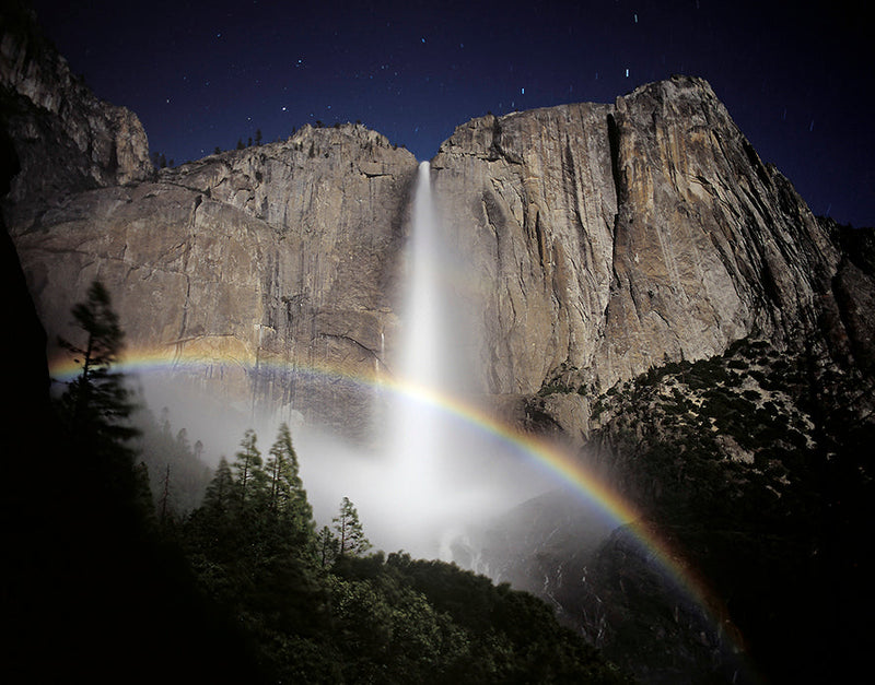 Lunar Rainbow, Upper Yosemite Fall Shop Keith Walklet 16x20 