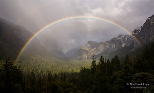 Rainbow over Yosemite Valley from Tunnel View, Yosemite Shop Michael Frye 16"x20" 