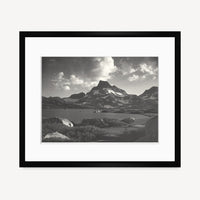Banner Peak, Thousand Island Lake Shop Ansel Adams Gallery Framed Standard 8x10" Black Wood