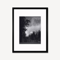 El Capitan, Winter Sunrise Shop Ansel Adams Gallery Framed Standard 8x10" Black Wood