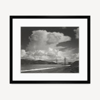 Golden Gate From Baker Beach Shop Ansel Adams Gallery Framed Standard 8x10" Black Wood