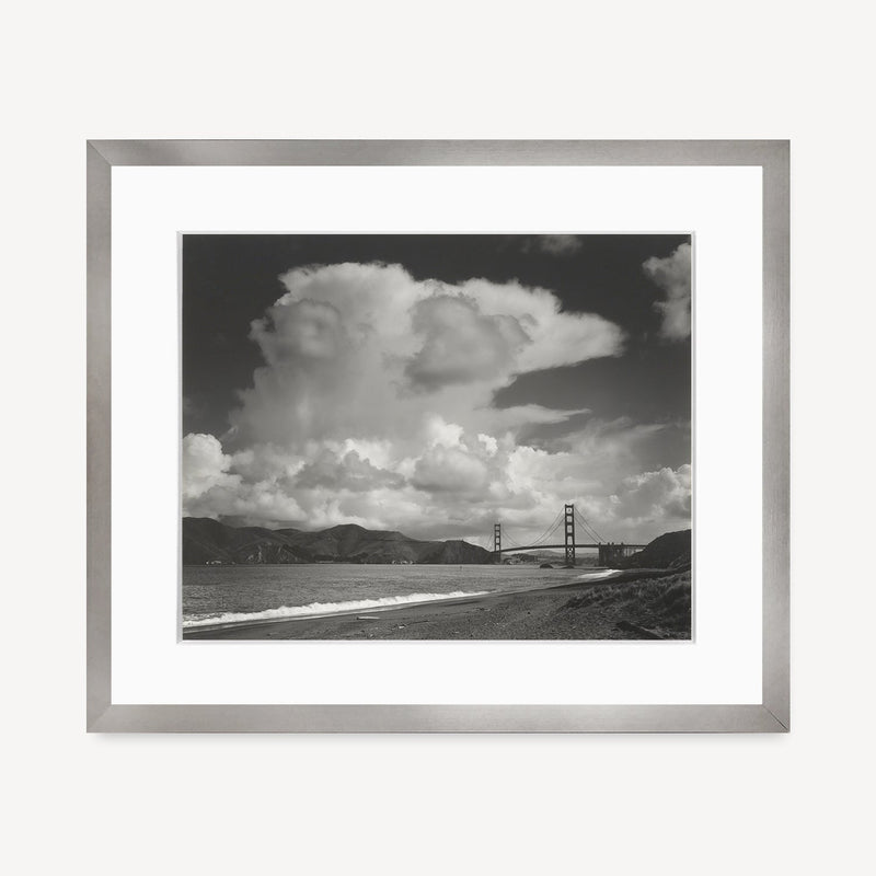 Golden Gate From Baker Beach Shop Ansel Adams Gallery Framed Standard 8x10" Graphite Metal
