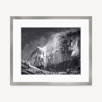 Half Dome, Blowing Snow Shop Ansel Adams Gallery Framed Standard 8x10" Graphite Metal