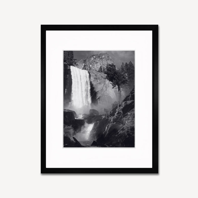 Vernal Fall Shop Ansel Adams Gallery Framed Standard 8x10" Black Wood