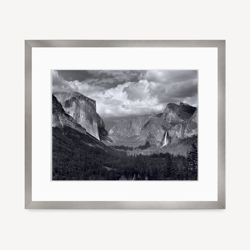 Yosemite Valley, Thunderstorm Shop Ansel Adams Gallery Framed Standard 8x10" Graphite Metal