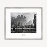 Cathedral Spires and Rocks Shop Ansel Adams Framed Standard White Wood 