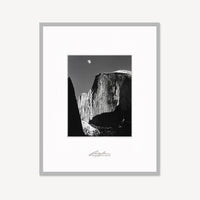 Moon and Half Dome Shop Ansel Adams Framed Standard White Wood 