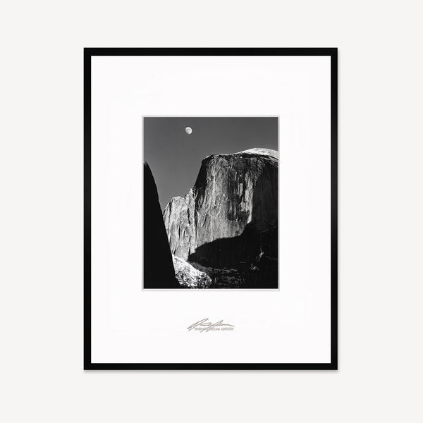 Shop Moon and Half Dome Print At Ansel Adams Gallery