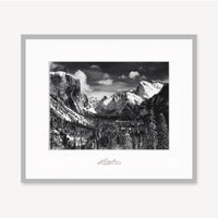 Yosemite Valley Winter Shop Ansel Adams Framed Standard White Wood 