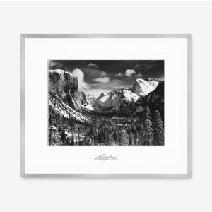 Yosemite Valley Winter Shop Ansel Adams Framed Standard German Silver Metal 