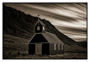 Black Church, Iceland, 2022 Shop_RepArtist Kerik Kouklis 8x12" 