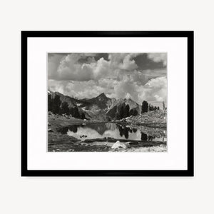 Mt. Clarence King & Pool AAE_Modern Replica Ansel Adams Gallery Framed Standard 8x10" Black Wood