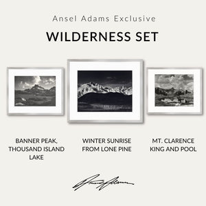 Wilderness Set Shop Ansel Adams Gallery Standard Framed Set 8x10" 11x14" 8x10" German Silver Metal