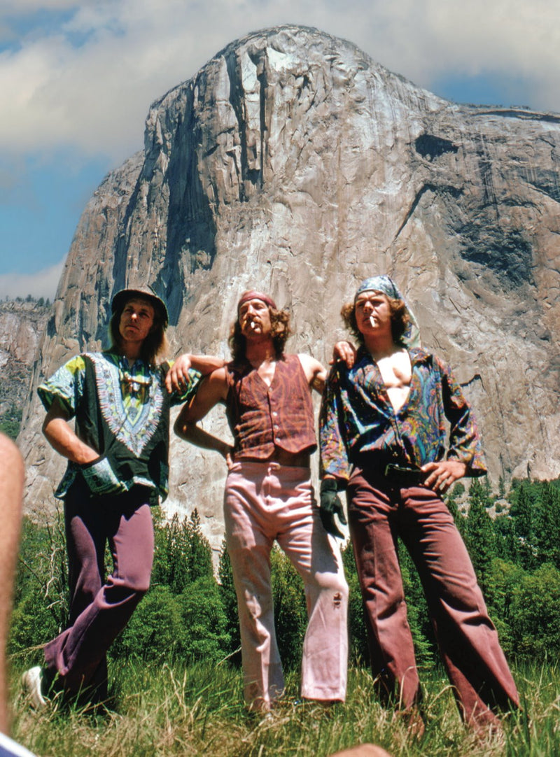 The pose that started it all. Billy Westby, Jim Bridwell, and John Long after the first Nose-in-a-day, El Capitan, 1975 <b>CONTEMPORARY ART</b> Yosemite Climbing 