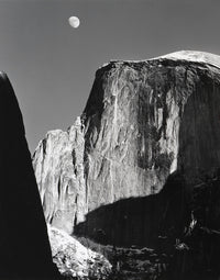 Moon and Half Dome.