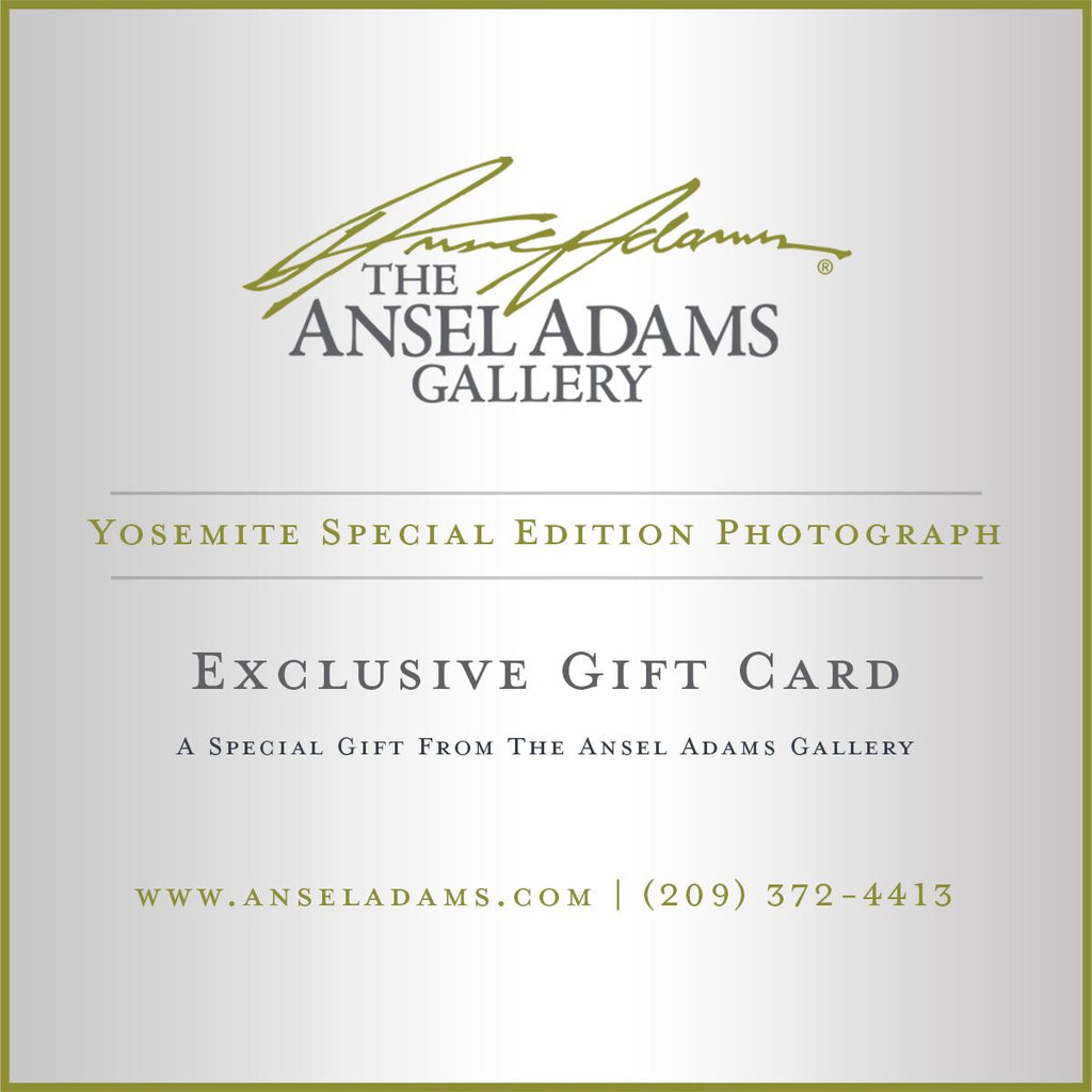 Yosemite Special Edition Photograph Gift Card Gift Cards Ansel Adams Gallery 