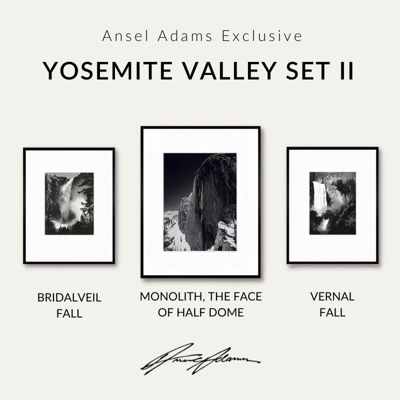Yosemite Valley Set II Shop Ansel Adams Gallery Standard Framed Set 8x10" 11x14" 8x10" Black Wood
