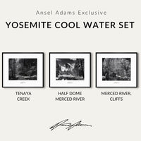 Yosemite Cool Water Set Shop Ansel Adams Framed Standard Set Black Wood 