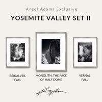 Yosemite Valley Set II Shop Ansel Adams Gallery Standard Framed Set 8x10" 11x14" 8x10" Graphite Metal