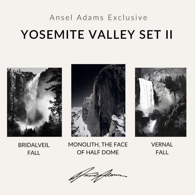 Yosemite Valley Set II Shop Ansel Adams Gallery Unframed Set 8x10" 11x14" 8x10" No Color