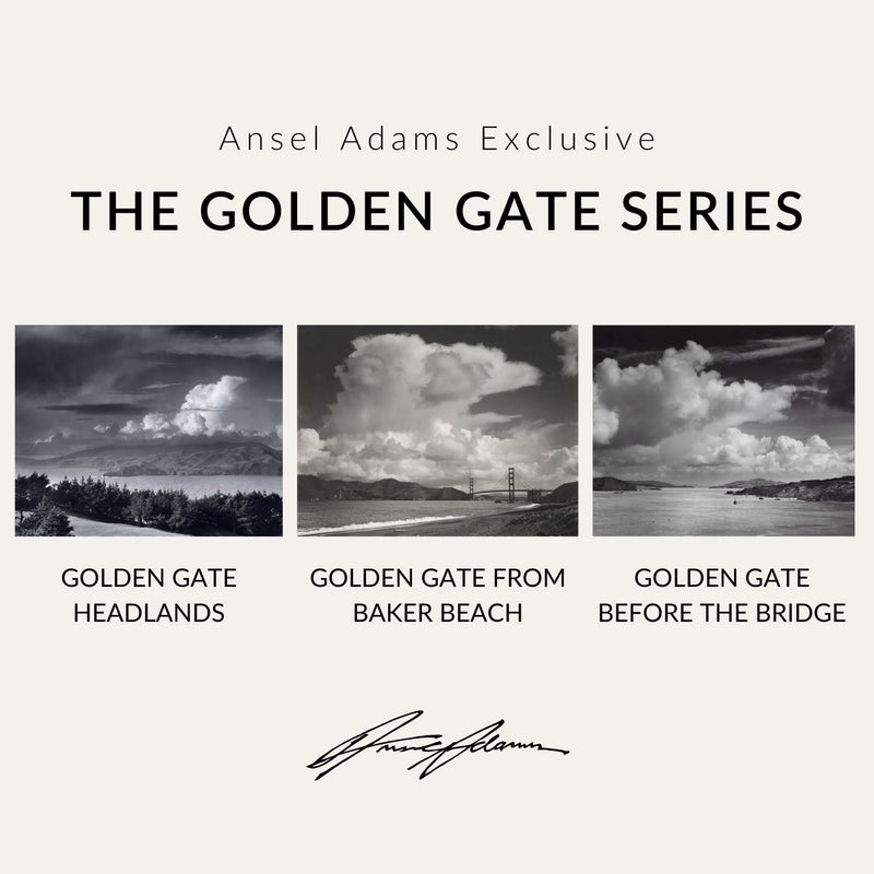 **New** The Golden Gate Series Shop Ansel Adams Gallery Standard Framed Set 8x10" 11x14" 8x10" White Wood