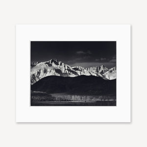 Winter Sunrise, Sierra Nevada from Lone Pine Shop Ansel Adams Gallery Unframed 8x10" No Color